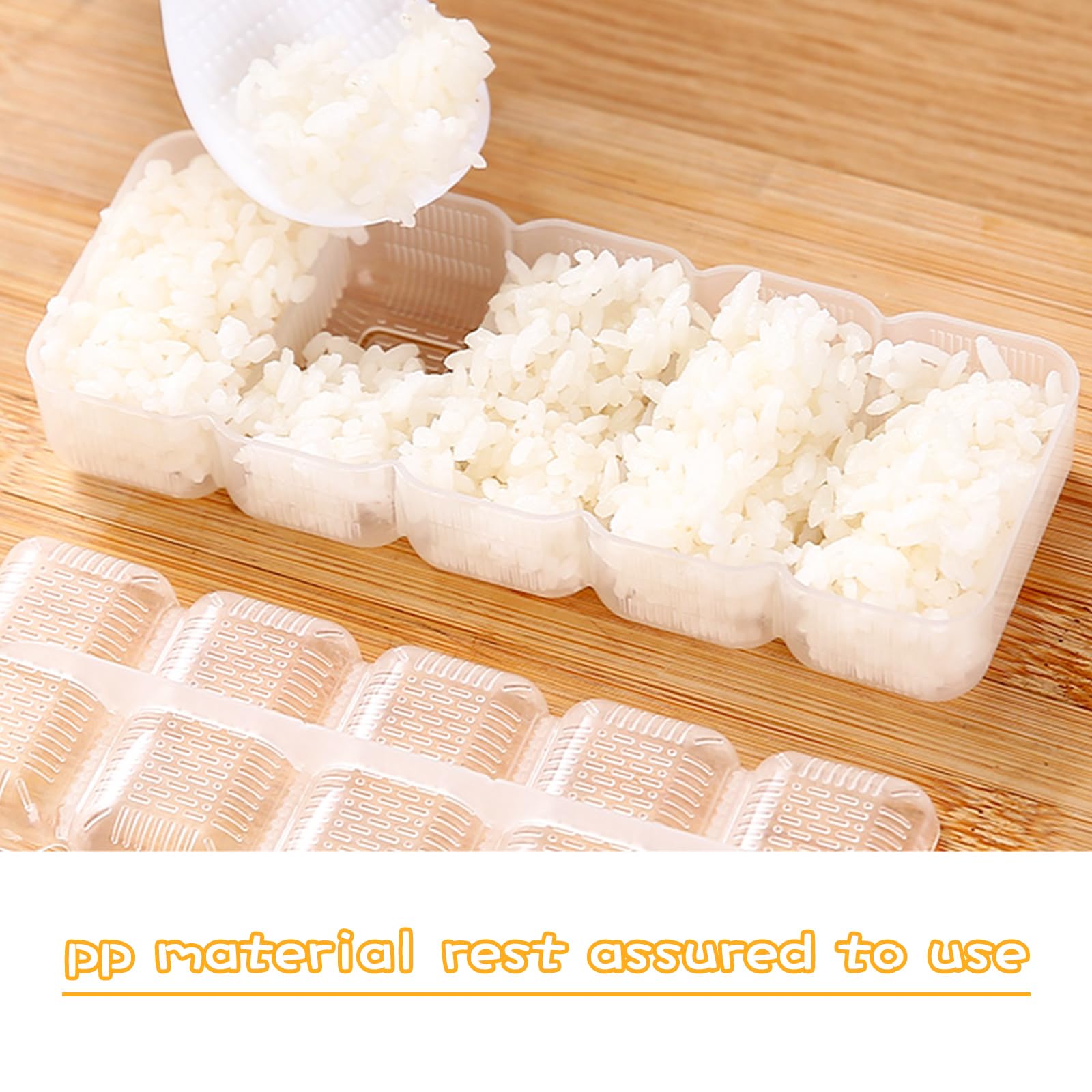 2Pcs Japanese Onigiri Mold Set - DIY Sushi Rice Ball Maker, Chocolate Mold & Nigiri Press Kit with Mini Rice Paddle - Perfect for Bento Box, Kids Lunch, Picnic & Home Cooking