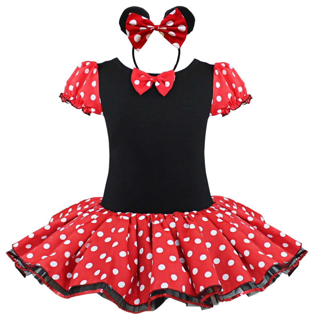 YiZYiF Toddler Girls Christmas Costume Party Tutu Dress with 3D Ears Headband - Perfect for Holiday Photos, Birthday Parties & Dress-Up Play