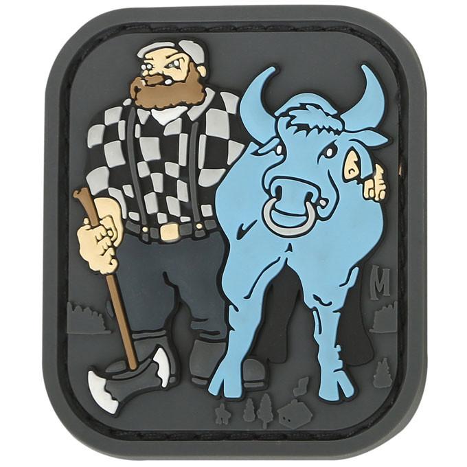 Paul Bunyan Embroidered Morale Patch - Durable Iron-On or Sew-On Patch for Military, Tactical, Outdoor Enthusiasts - Perfect for Vests, Backpacks, and Gear Customization