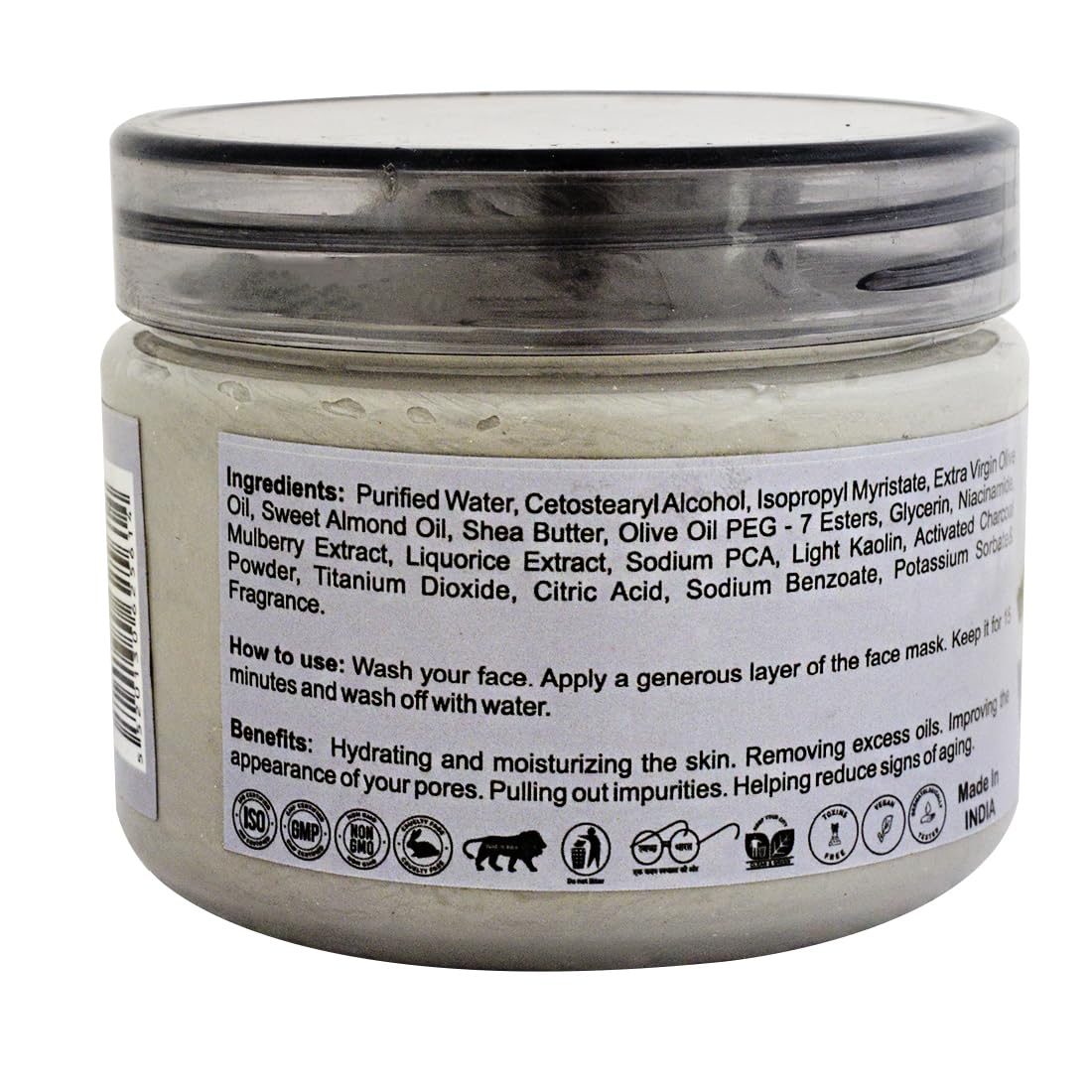 NutriPro Charcoal Face Mask 300gm - Deep Cleansing, Detoxifying & Skin Revitalizing Treatment for All Skin Types | Purifies, Rejuvenates & Brightens Dull Skin | Perfect for Daily Skincare Routine & Spa Nights