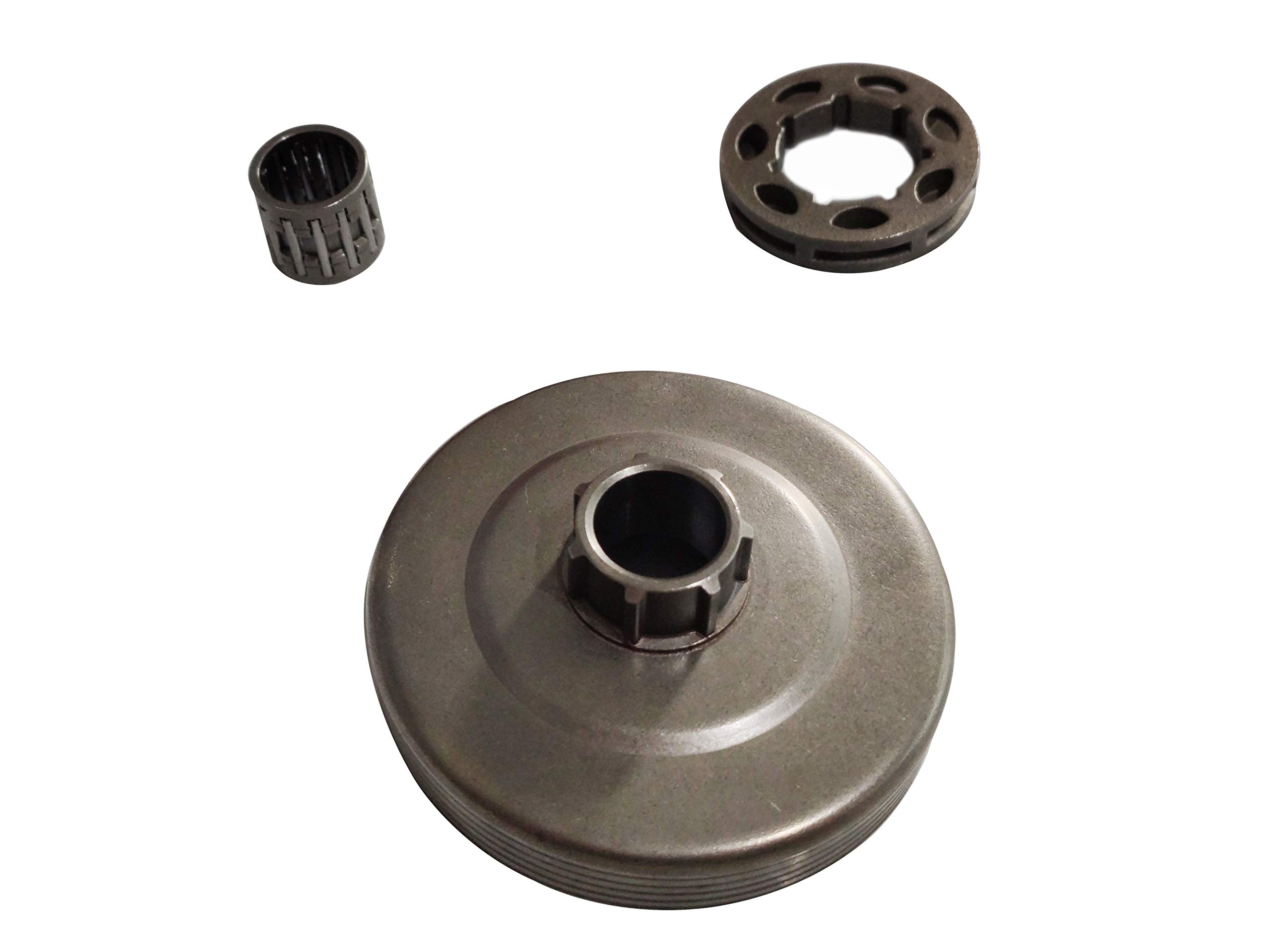 Clutch Drum Needle Bearing 3/8-7 Teeth Replacement for Husqvarna 4500 5200 5800 Chainsaws - Durable Saw Part for Wood Cutting & Forestry Work