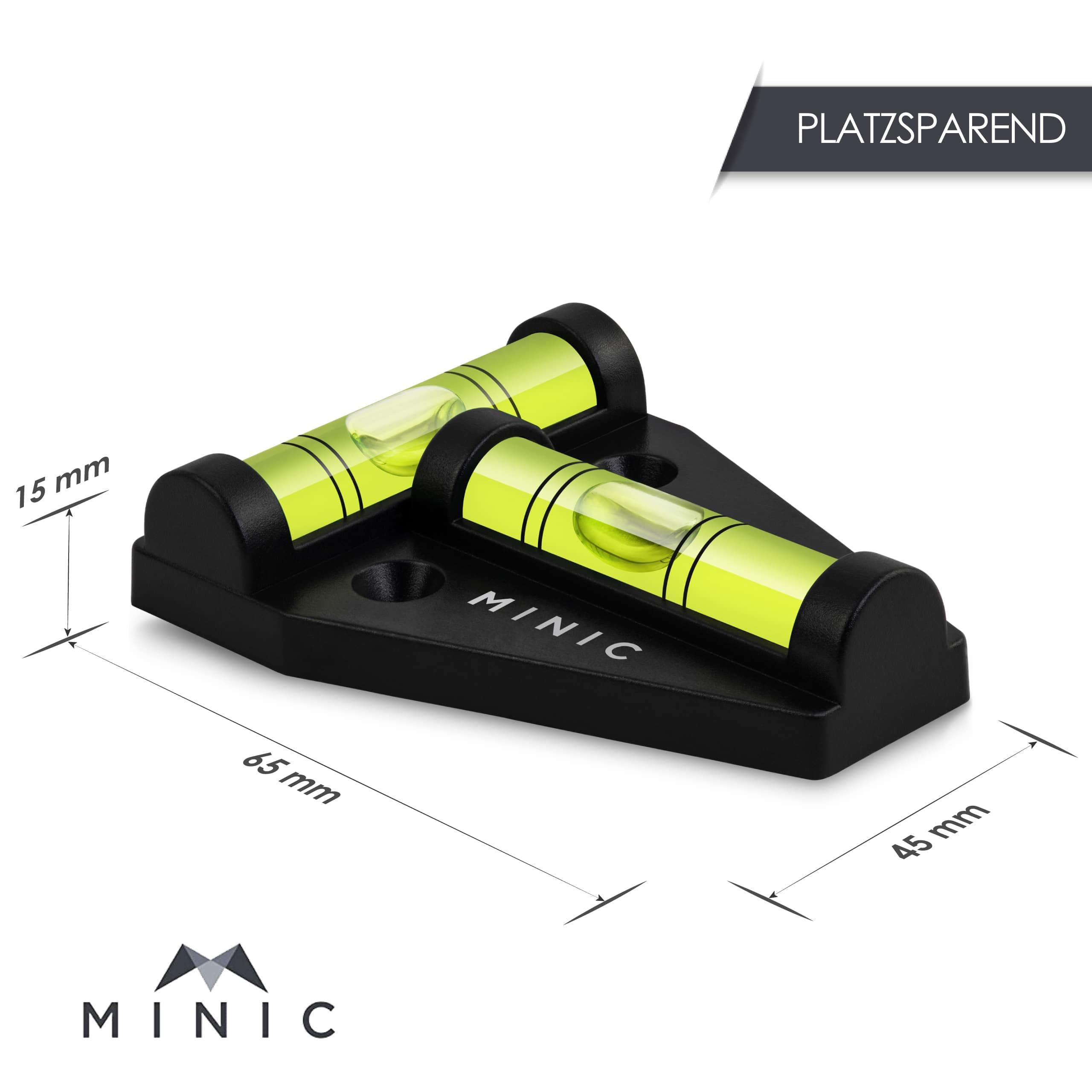 MINI C Mini Spirit Level - Small, Durable & Unbreakable Level Tool - Perfect for RV, Camper & Caravan Accessories - Ideal for Camping, DIY & Home Improvement Projects