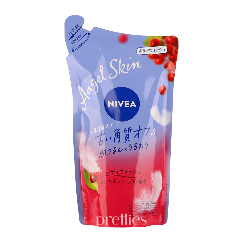 Nivea Angel Skin Bubble Body Wash (Red) Refill 360ml - Hydrating & Gentle Shower Gel for Soft Skin | Perfect for Daily Bath & Relaxation