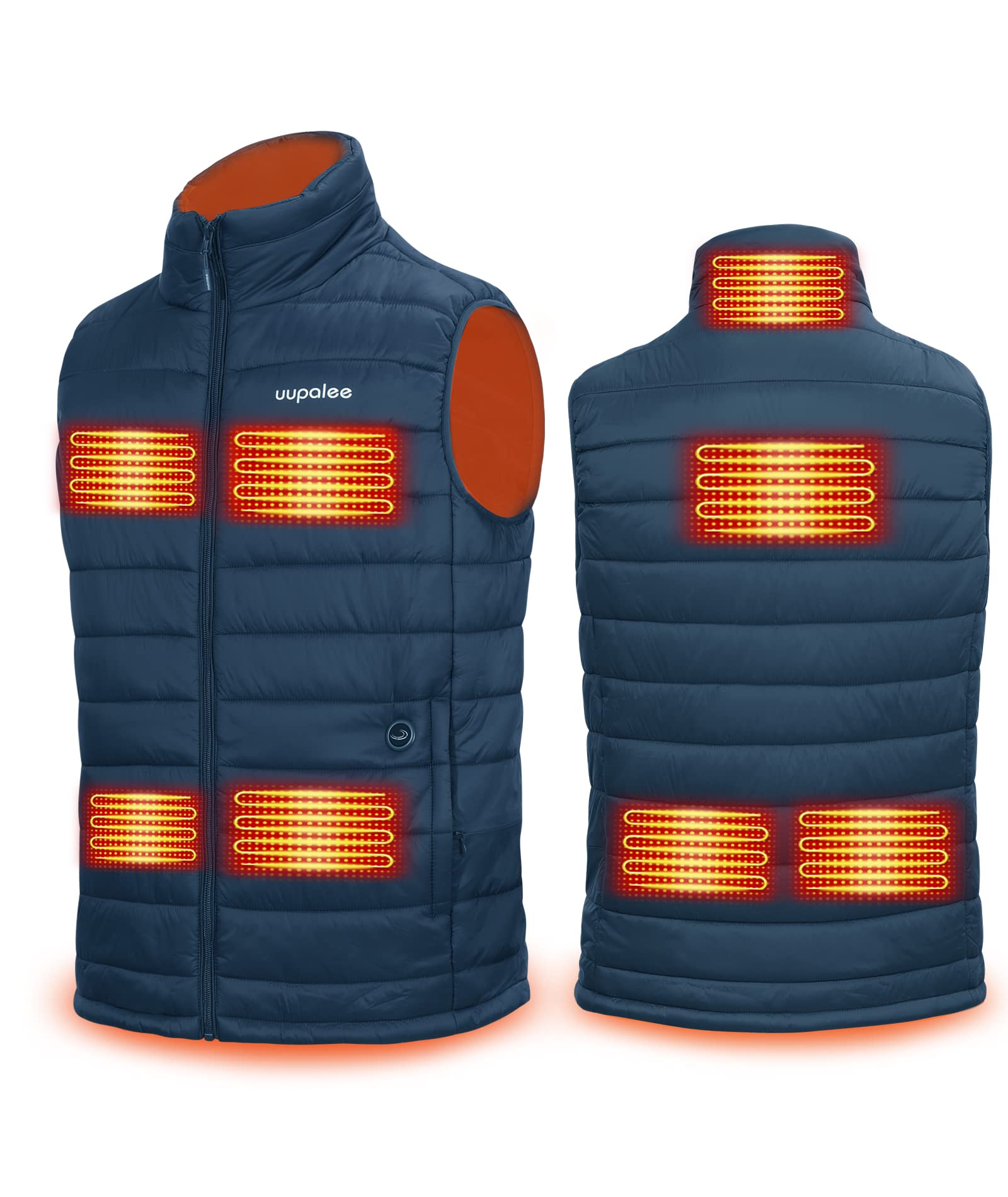 uupalee Heated Vest for Men - Lightweight Battery-Powered Winter Jacket with USB Heating - Perfect for Outdoor Activities, Hiking, and Cold Weather