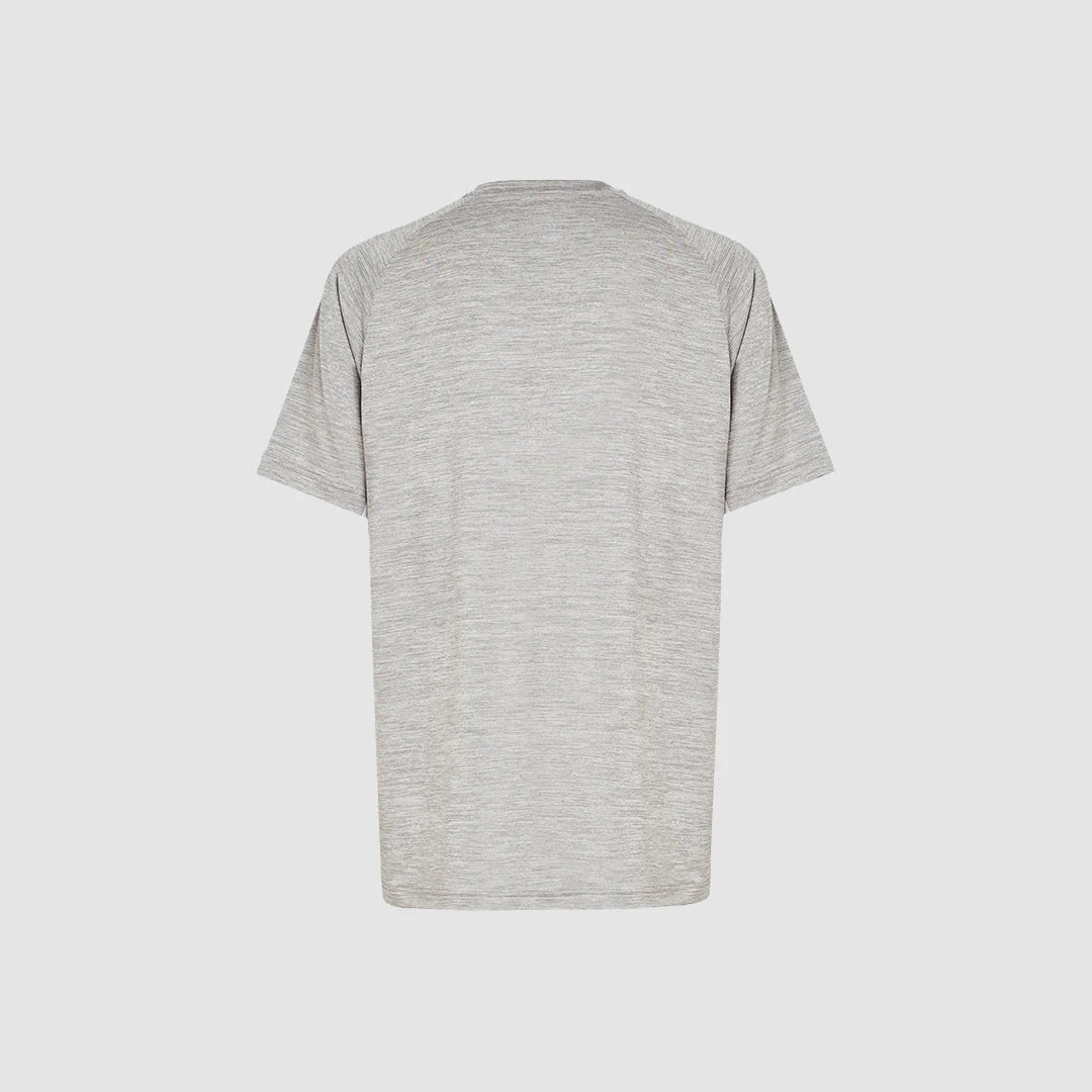 Oakley Men's The Walls B1B RC Tee - Mid Gray Heather Athletic Performance Shirt for Running, Gym & Outdoor Activities