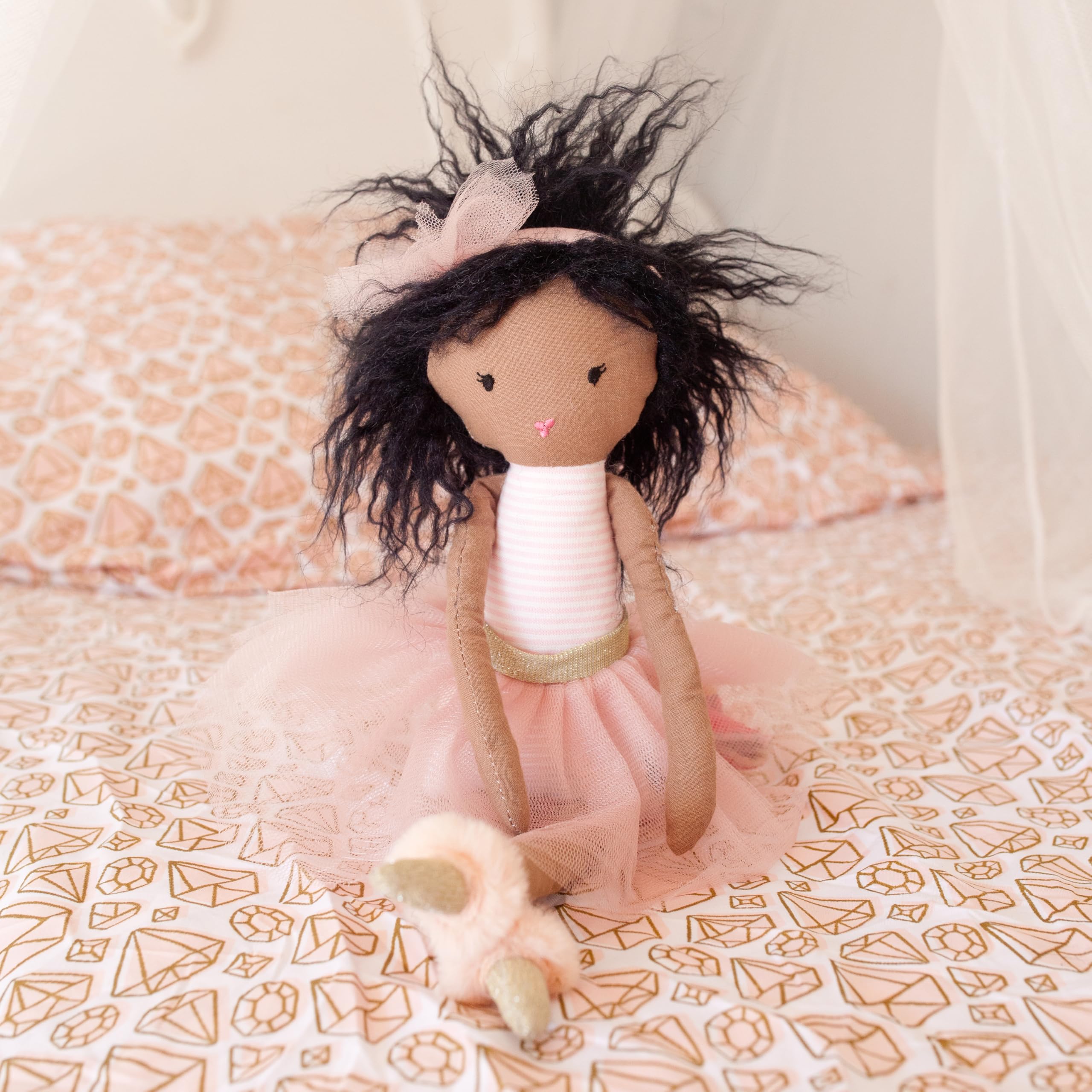 MON AMI Pink Ballerina African American Doll – 15