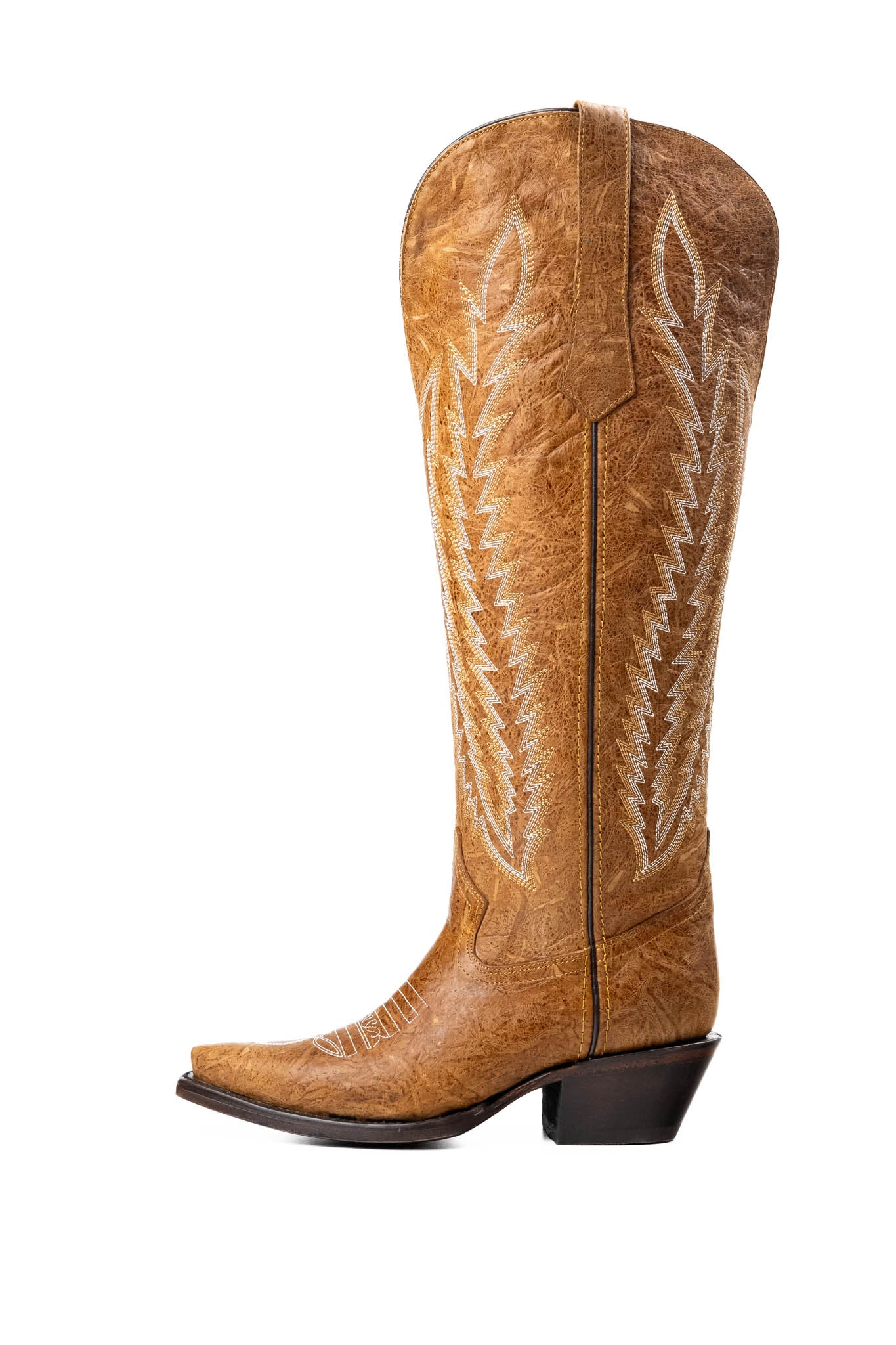 Valentina Tall Wide Calf Snip Toe Cowgirl Boots for Women - Comfortable Western Riding Boots for Country Dancing & Outdoor Adventures