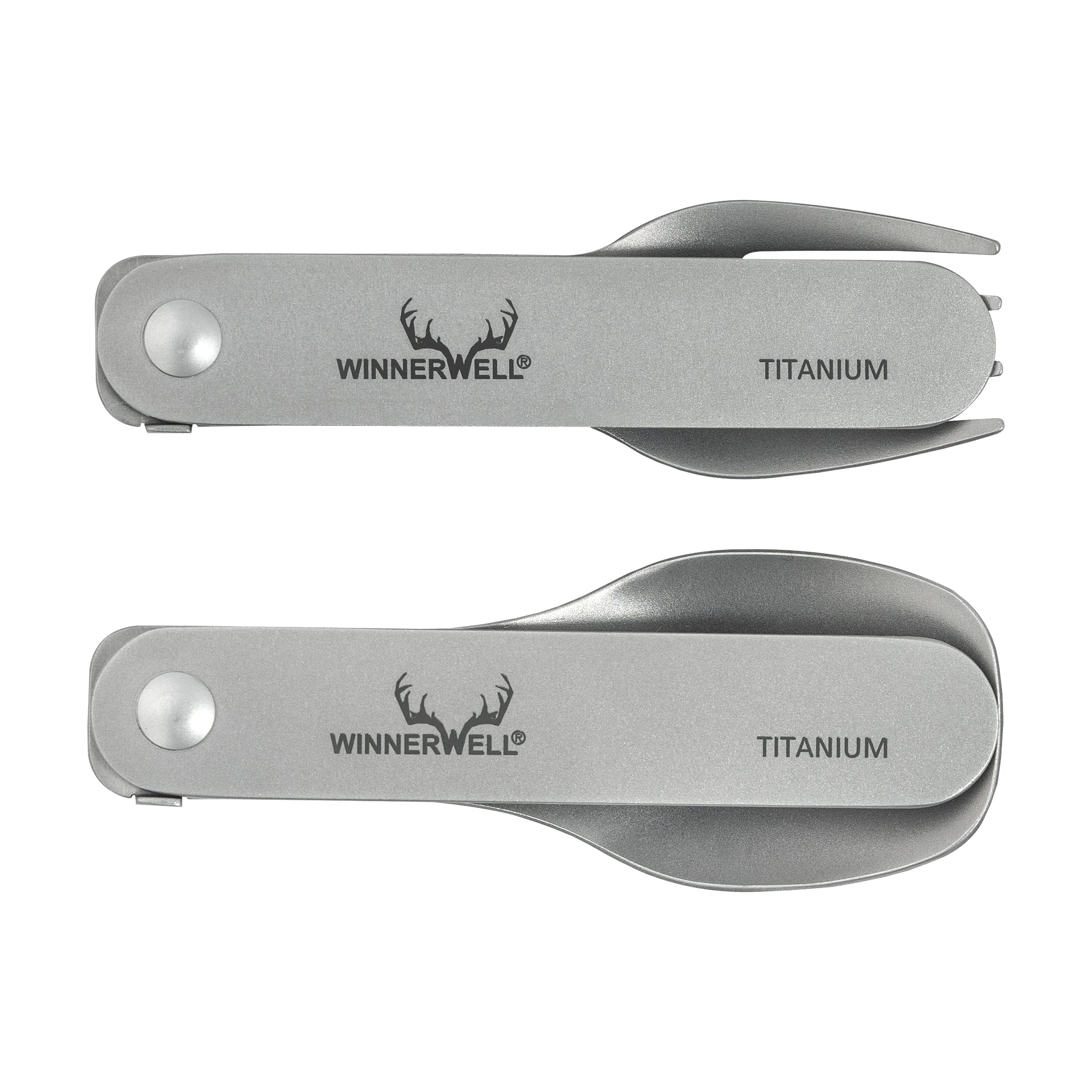 Premium Titanium Camping Utensil Set - Lightweight, Durable Fork, Spoon & Knife Combo for Hiking, Backpacking & Outdoor Adventures