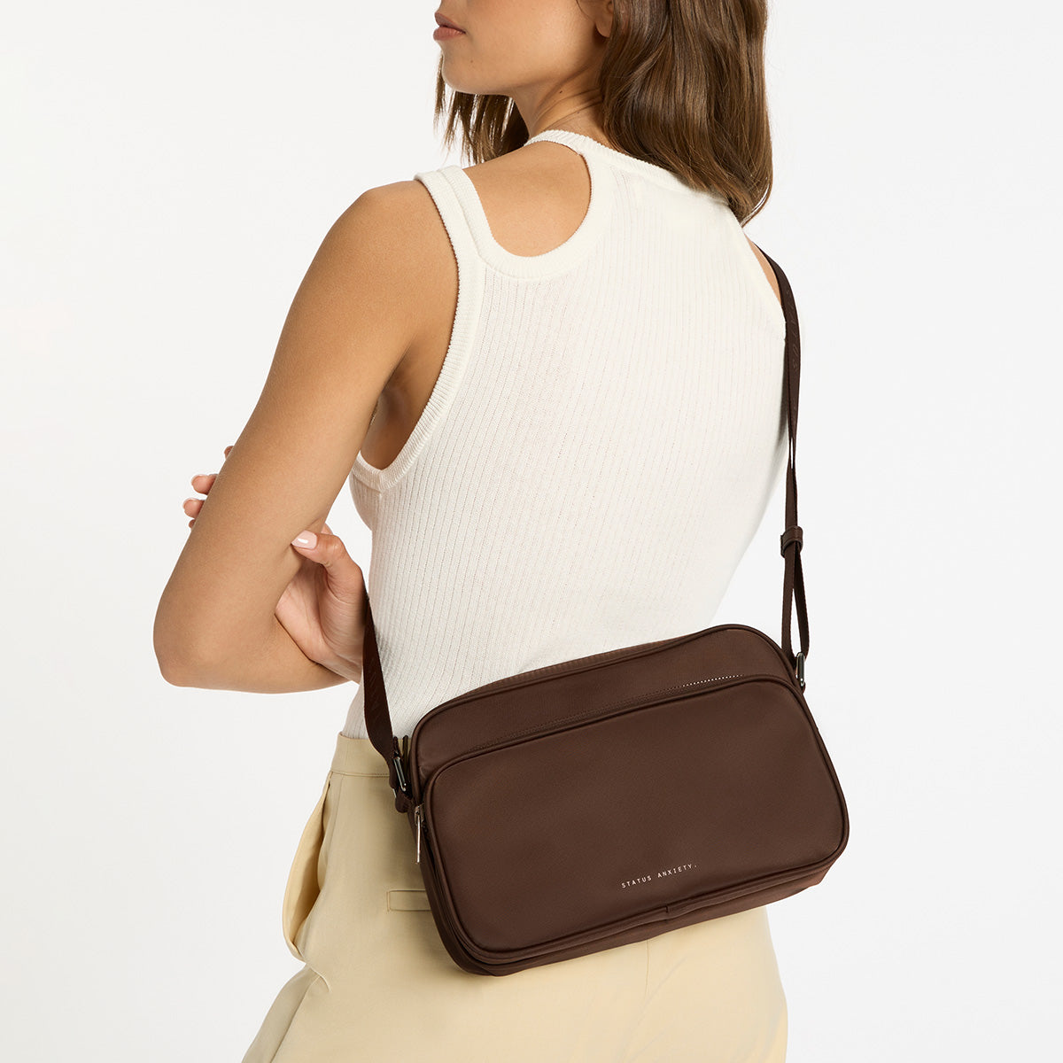 Eco-Friendly Rani Recycled Bag in Truffle Brown - Sustainable Fashion for Women, Perfect for Grocery Shopping, Work & Travel