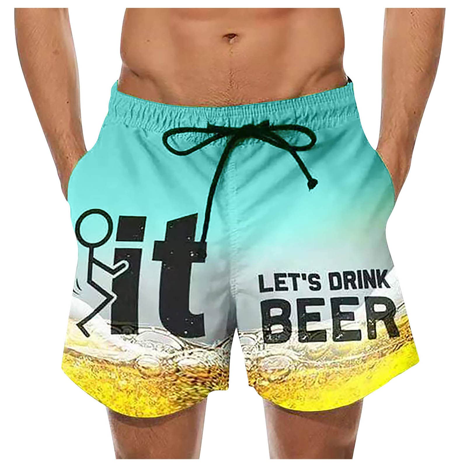 **Ymosrh Men's Quick Dry Swim Trunks with Mesh Lining - Printed Bathing Suits for Swimming, Beach & Pool - Comfortable & Stylish Multicolor Swimwear**
