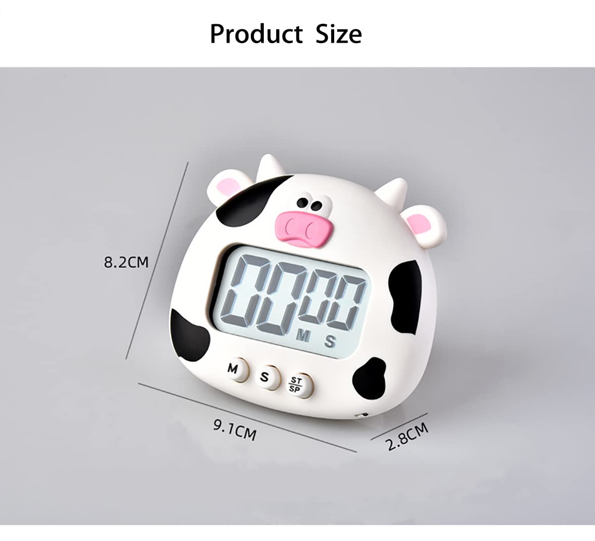 Digital Kitchen Timer - Mechanical Cooking Countdown Clock with Loud Alarm, Portable for Home & Professional Use | Perfect for Baking, Meal Prep, and Classroom Activities