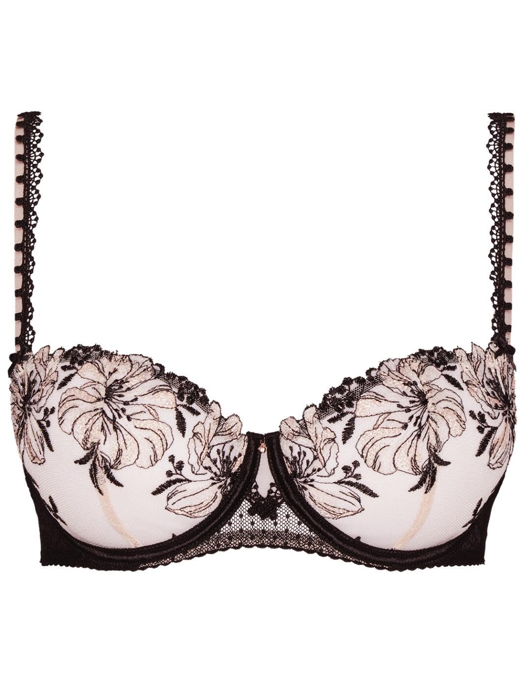 Aubade Women's Poetique Esquisse Half-Cup Bra - Sexy Lace Underwire Push Up Bra for Special Occasions & Romantic Nights