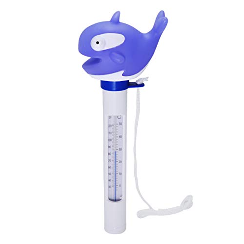 Floating Pool Thermometer for Hot Tubs & Swimming Pools - Accurate Water Temperature Gauge with Dolphin Design | Perfect for Spa, Backyard Pool & Bathtub Use