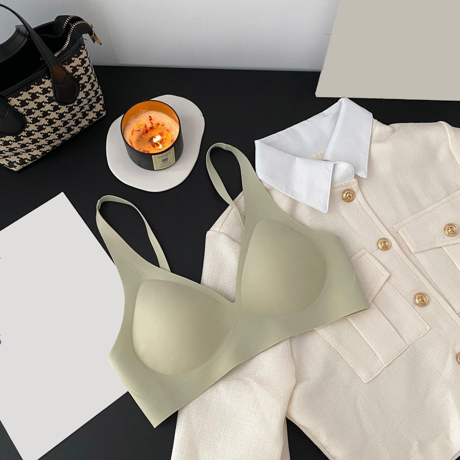 Women's Seamless Wireless Bra - Comfortable Push Up Bralette with Full Coverage for Sports & Everyday Wear | No Underwire Strapless Design for Active Lifestyles