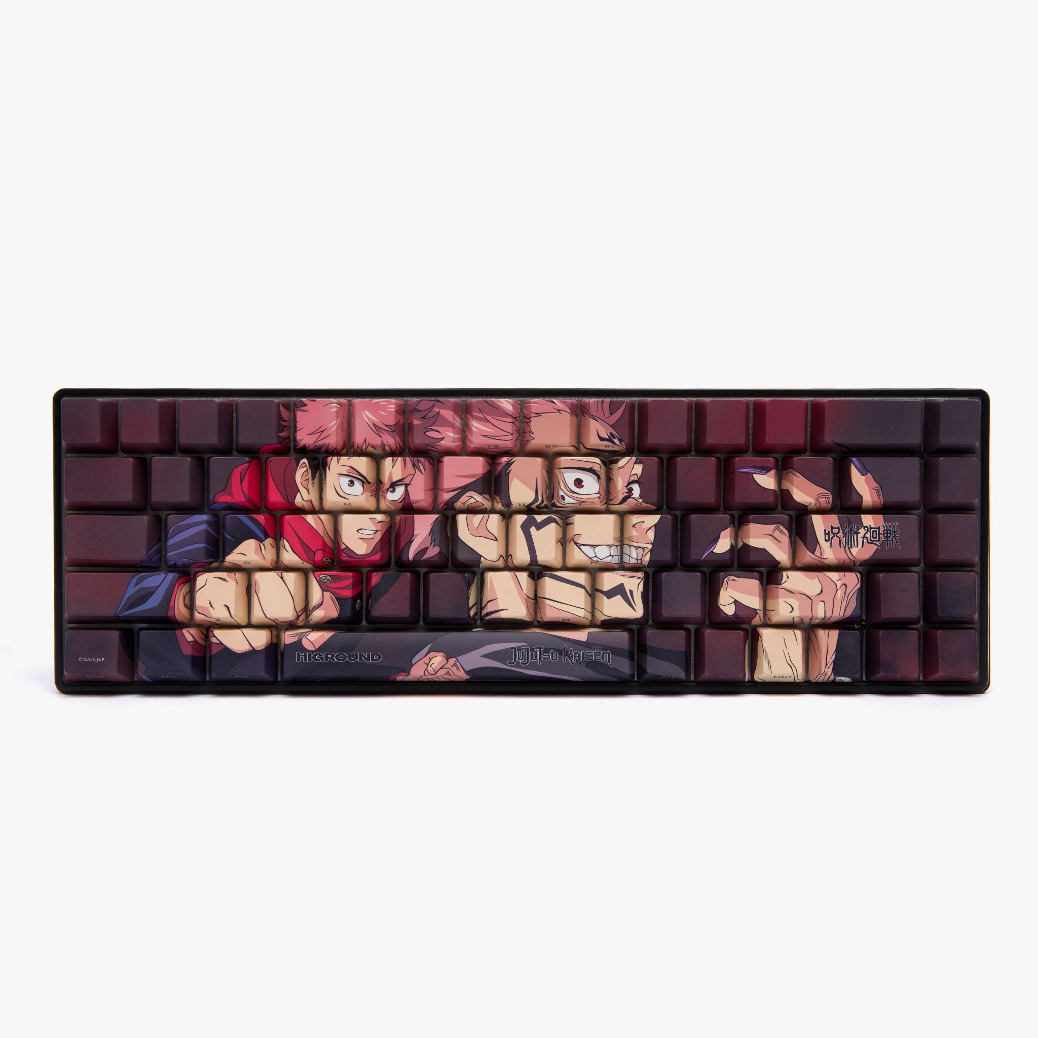 JJK x HG 68 Keycap Set - Sukuna Themed Mechanical Keyboard Keycaps for Anime Fans | Perfect for Gaming & Typing
