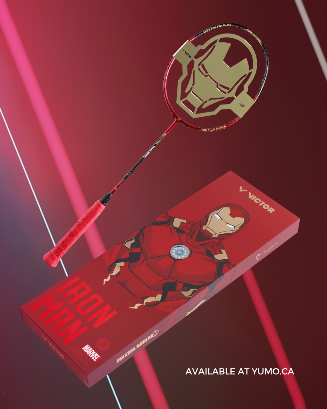 Victor X Marvel Iron Man DriveX Metallic Limited Edition Gift Box Set [Iron Red] - Collectible Action Figure for Marvel Fans, Perfect for Display, Gifts, and Superhero Collections