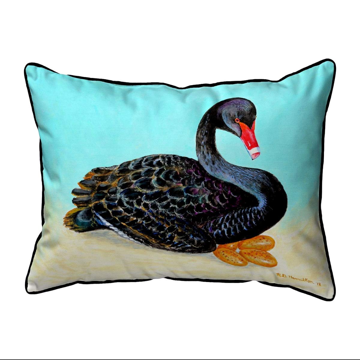 Betsy Drake SN1012 Decorative Throw Pillow 11x14 Inches Multicolor - Perfect for Sofa, Bed, Couch & Home Decor