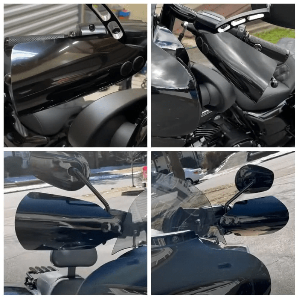 Eagle Lights Club Style Hand Guards for Harley-Davidson 2014-2023 Electra Glide, Freewheeler, Road Glide & Road King - Durable Motorcycle Wind Protection for Long Rides & Highway Cruising