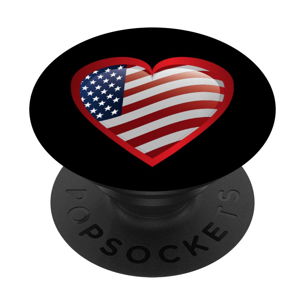USA Flag PopSockets Swappable PopGrip - Patriotic Phone Grip & Stand - Perfect for iPhone, Samsung & Smartphones - Great Gift for 4th of July, Veterans Day & American Pride