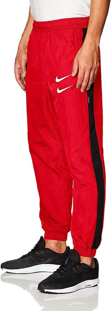 Nike Sportswear Swoosh Woven Jogger Pants for Men - Lightweight Athletic Training Joggers with Comfort Fit - Perfect for Running, Gym Workouts & Casual Wear