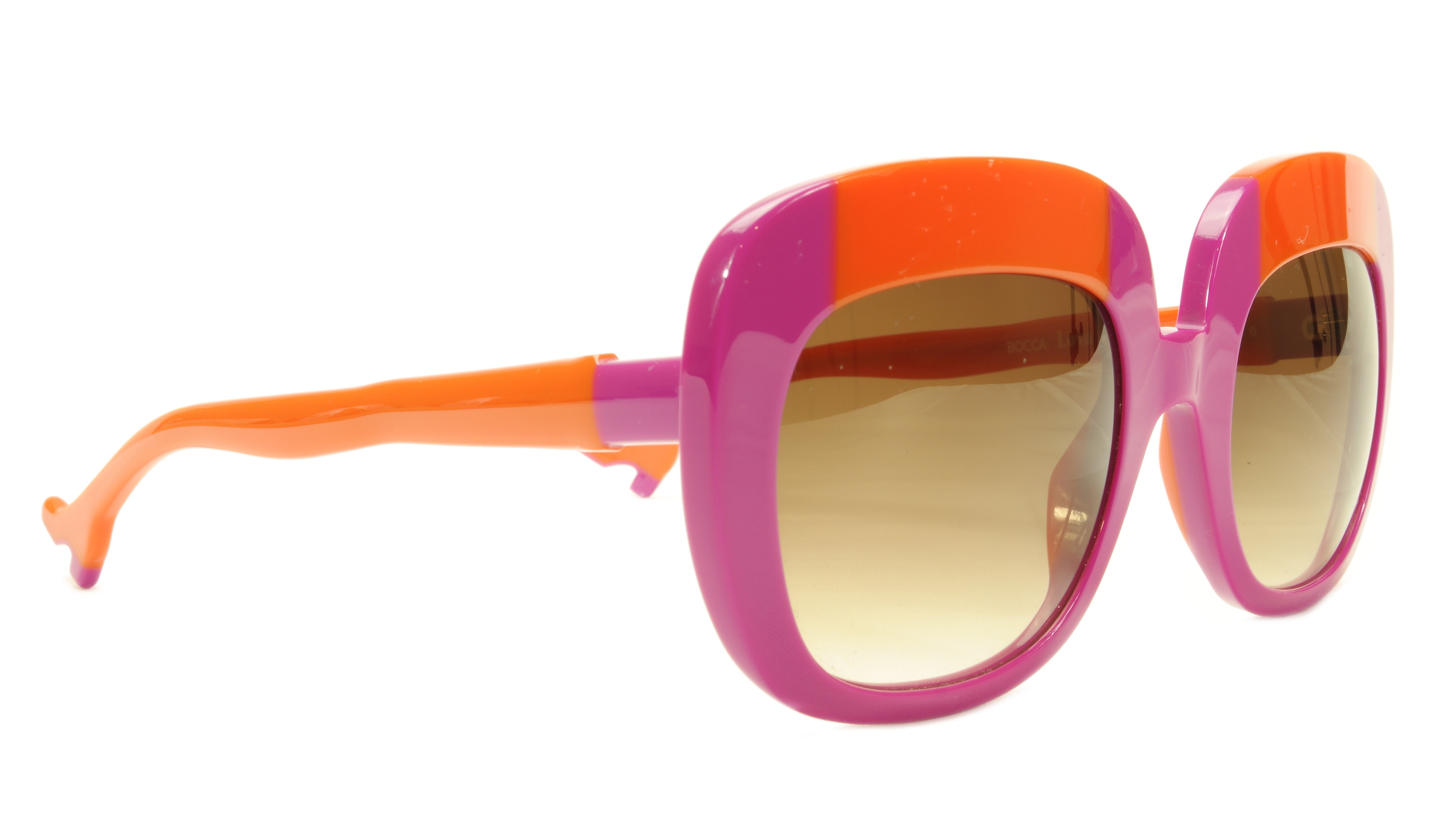 Face A Face BOCCA Lova 1 4026 Acetate Sunglasses Frame - Fuschia & Orange Italian-Made Designer Eyewear for Women | Perfect for Summer Outfits, Beach Vacations & Fashion Statements