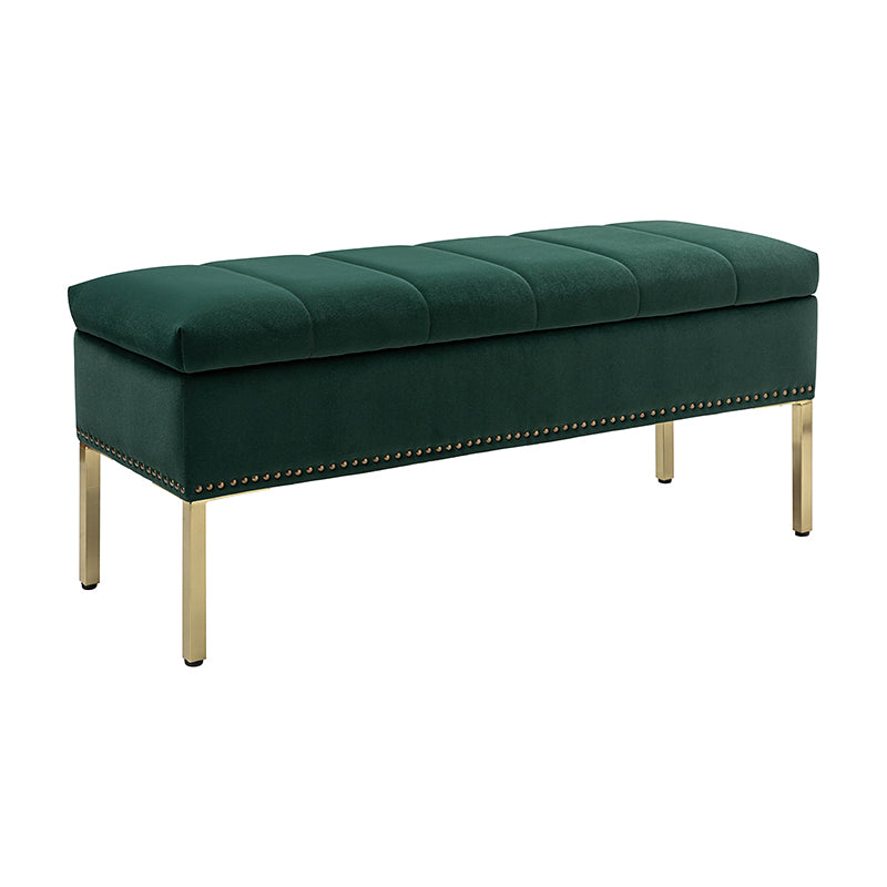 Egmund Upholstered Flip Top Storage Bench - Stylish Ottoman with Hidden Storage for Bedroom, Living Room & Entryway - Perfect for Home Organization & Extra Seating