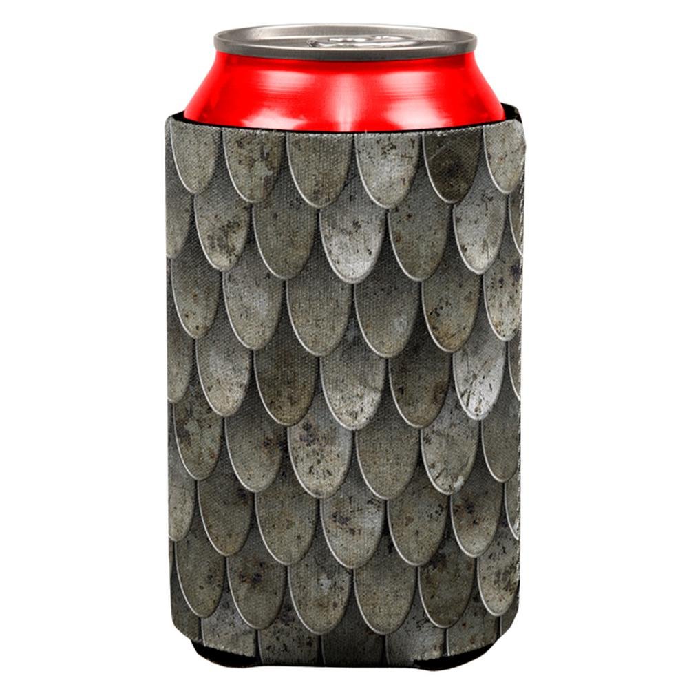 Old Glory Halloween Steel Scale Armor Full-Body Can Cooler - Insulated Beer & Soda Can Holder for Costumes, Parties & Cosplay - One Size Fits All Standard Cans