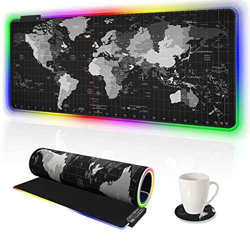 Black World Map