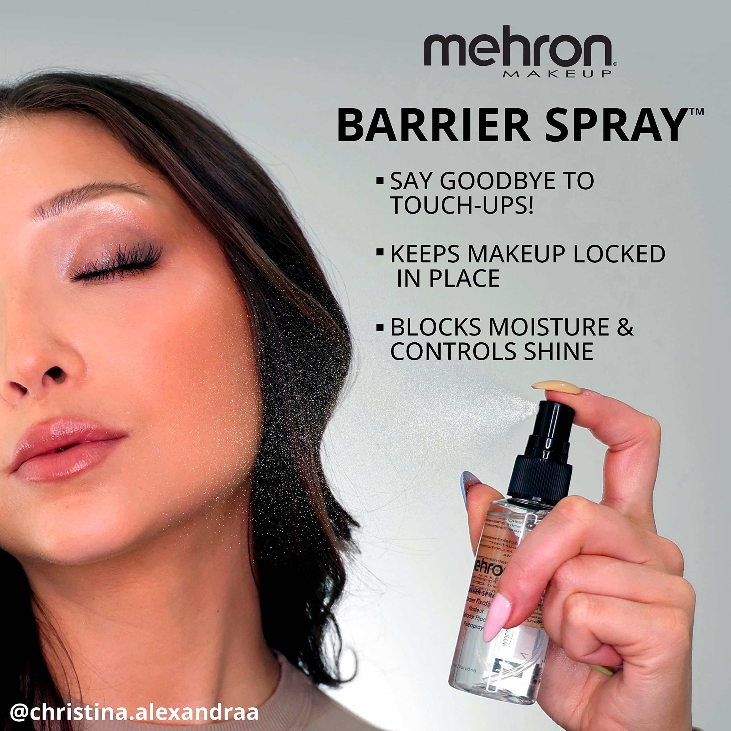 Mehron Makeup Setting Spray 9oz - Long Lasting for Face & Stage