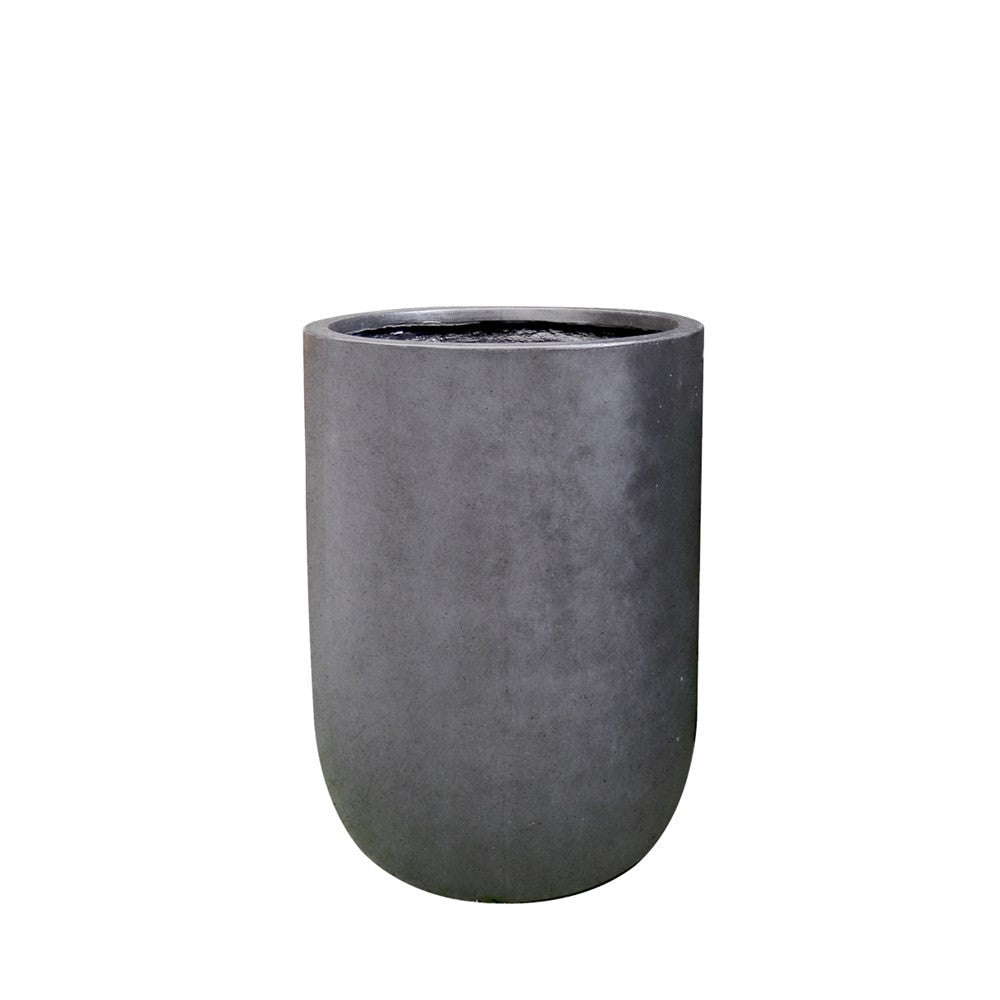 Oreti Cement Outdoor Planter Pot - Small Modern Garden Decor for Patio, Balcony & Backyard | Weather-Resistant Plant Container for Succulents, Herbs & Flowers