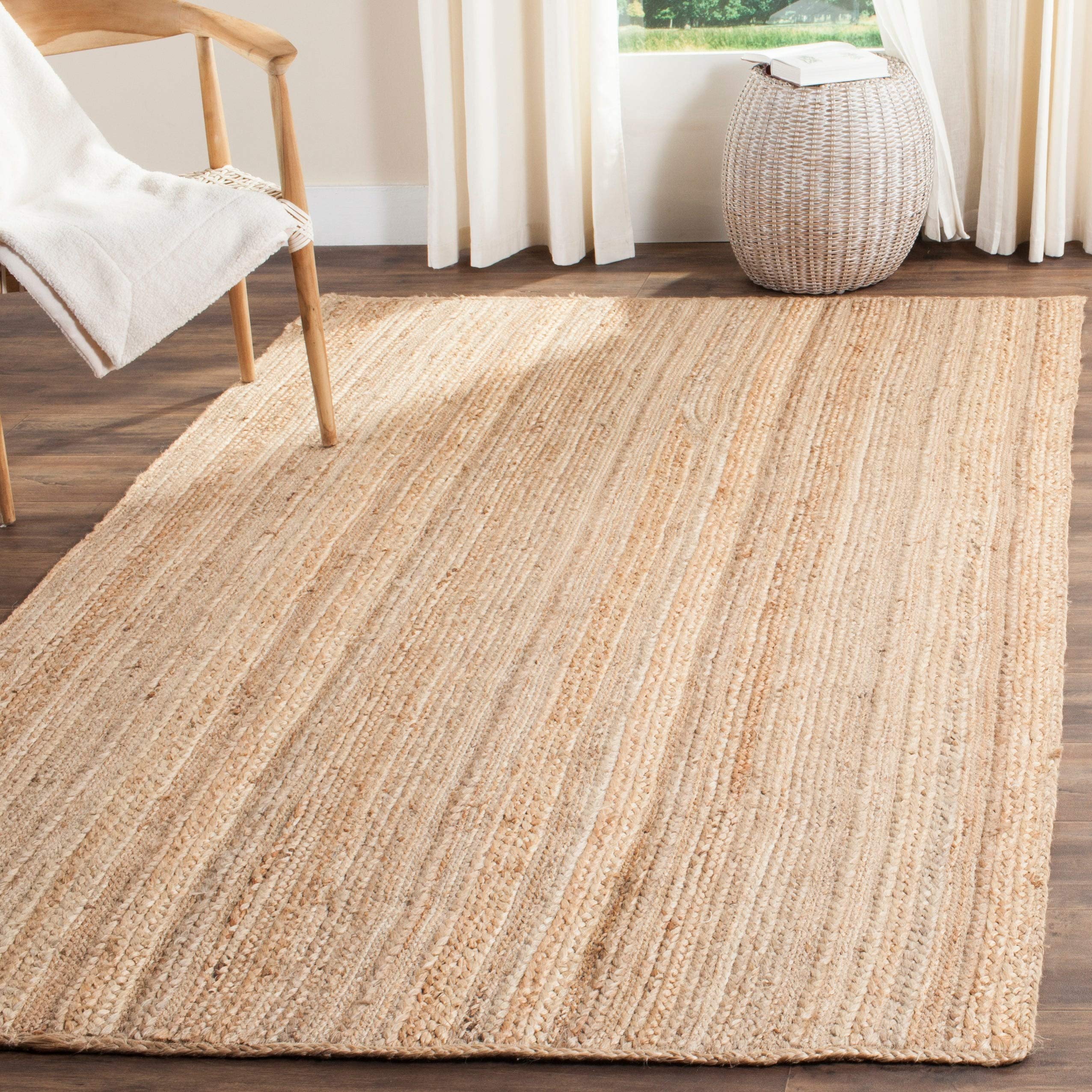 SAFAVIEH Handmade Natural Jute Area Rug 9' x 12' - Farmhouse Style, Durable & Eco-Friendly for High Traffic Areas | Perfect for Living Room, Bedroom, Dining Room & Home Office (NF923A)