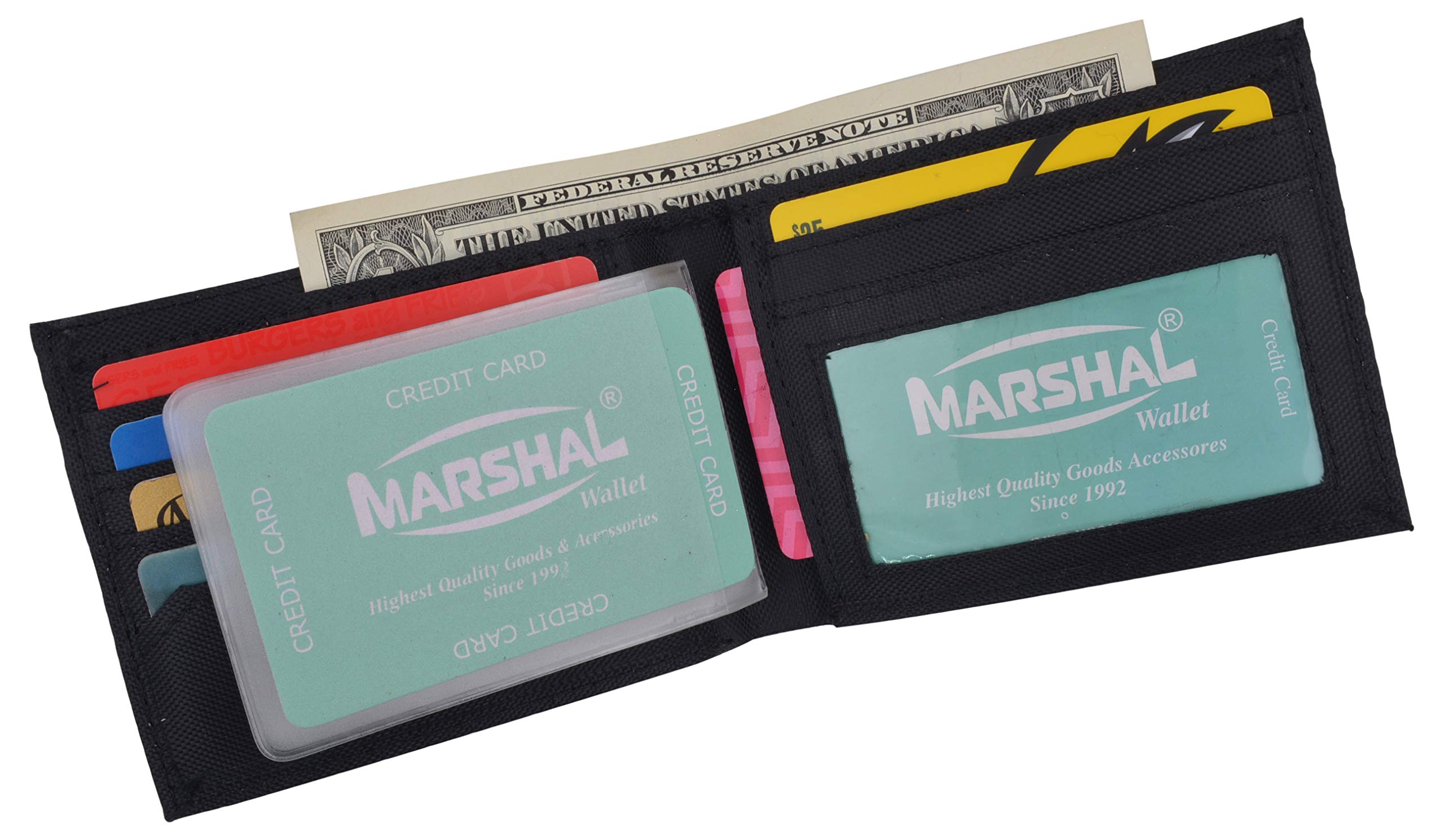 Slim Nylon Bifold Wallet for Men - RFID Blocking Credit Card & ID Holder - Perfect for Everyday Use, Travel, and Business