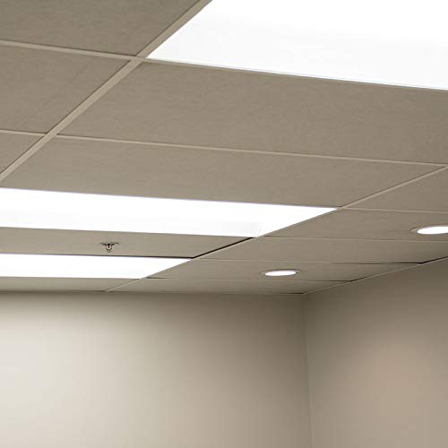 Soundproof Acoustic Ceiling Tiles - White & Light Gray Noise Absorbing Panels (3 Sizes) for Home Theater, Office & Studio Sound Dampening