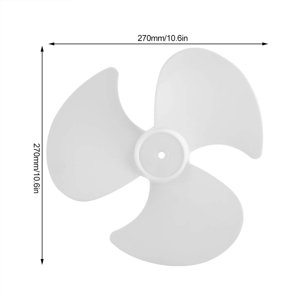 BORDSTRACT 2-Pack 12 Inch Plastic Fan Blades with 27 Diameter and 8mm Aperture - Replacement Electric Fan Accessories for Home, Office, and Workshop Cooling