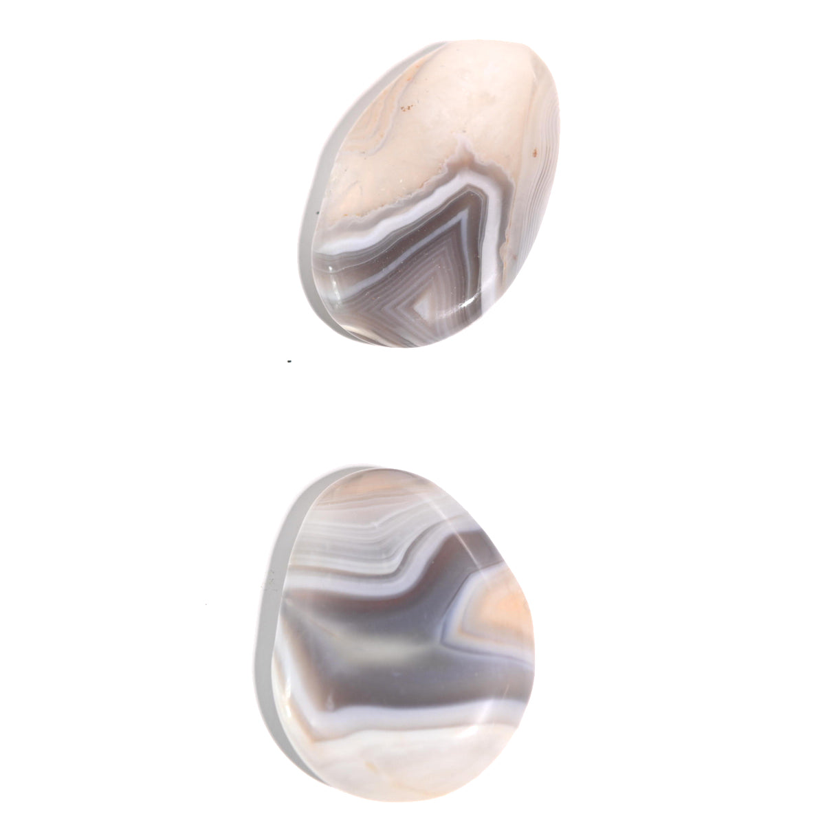Healing Agate Palm Stone for Stress Relief - Natural Worry Stone for Anxiety, Meditation & Relaxation - Perfect for Yoga, Mindfulness & Emotional Balance