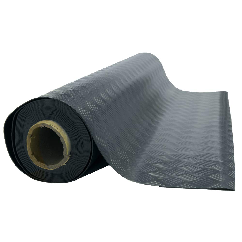 Rubber-Cal Diamond-Grip Floor Mat - Anti-Slip Rubber Mat for Home, Garage & Workshop - Heavy Duty, Durable & Easy to Clean - Perfect for High Traffic Areas & Wet Floors