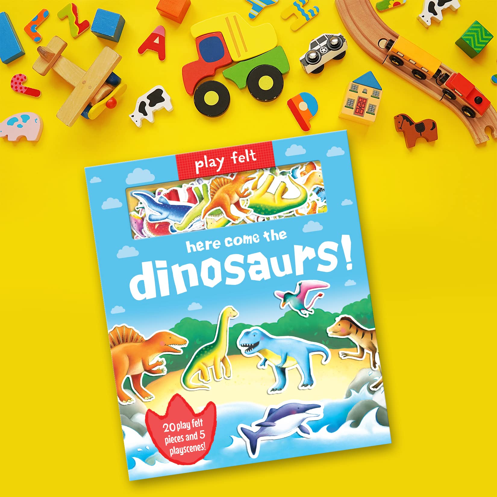 Soft Felt Play Books - Dinosaur Themed Interactive Learning Toy for Toddlers | Perfect for Early Childhood Education & Sensory Play at Home or Preschool