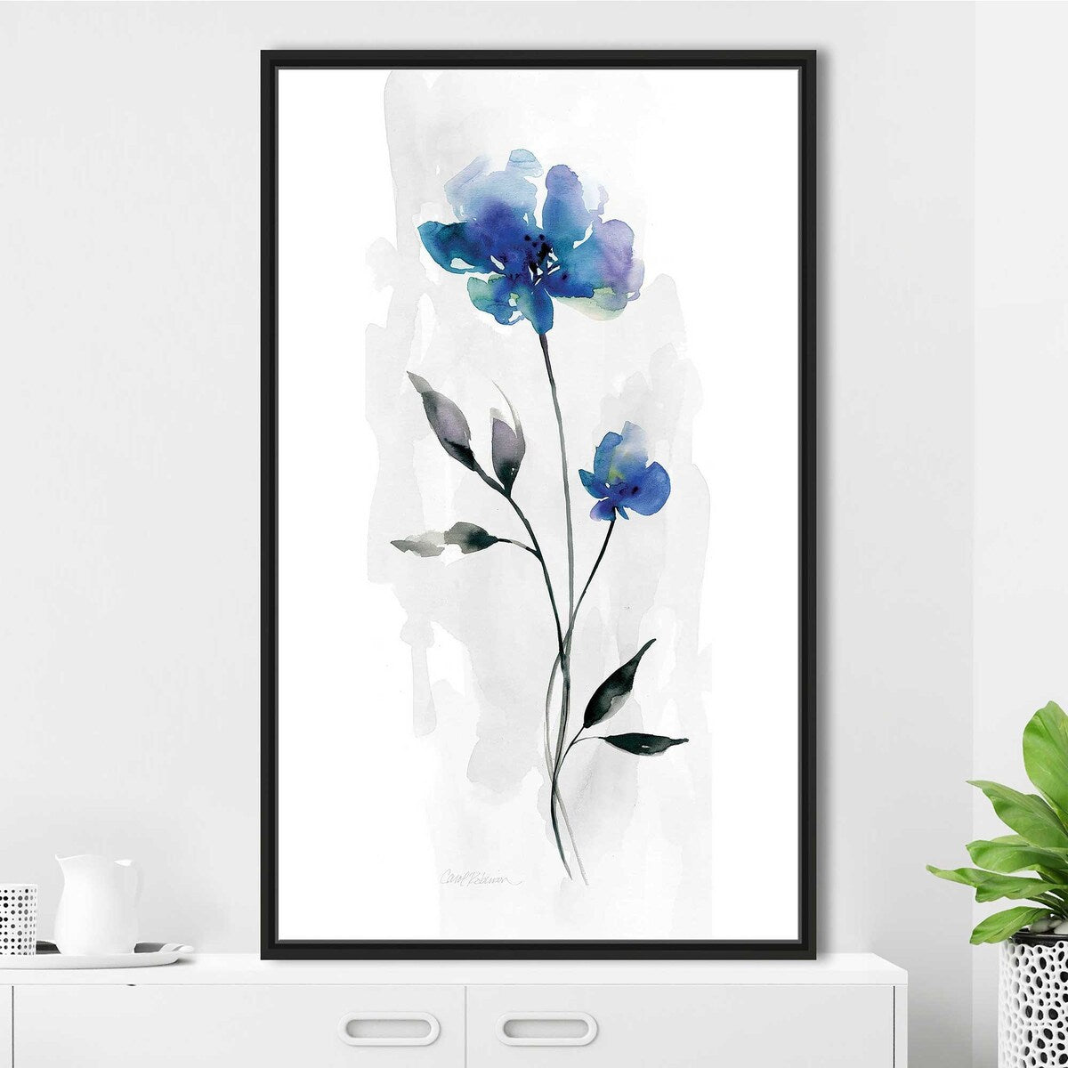 Beautiful Blue III by Carol Robinson - Stunning Floating Canvas Wall Art for Living Room, Bedroom & Office Decor