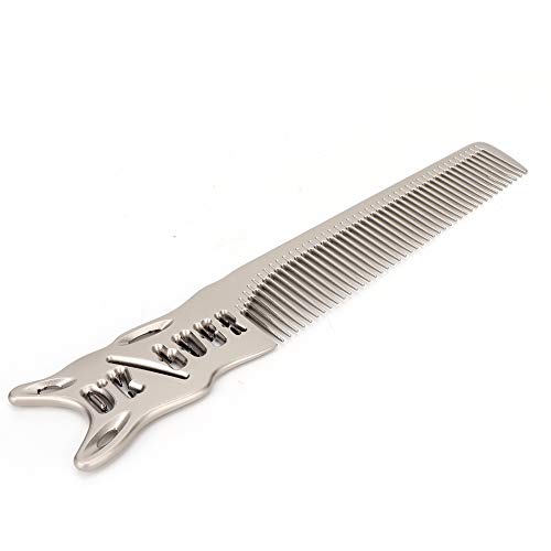 Professional Aluminum Hair Comb for Curly, Wet & Dry Hair - Detangling & Styling Tool for Smooth, Frizz-Free Hair at Home & Salon