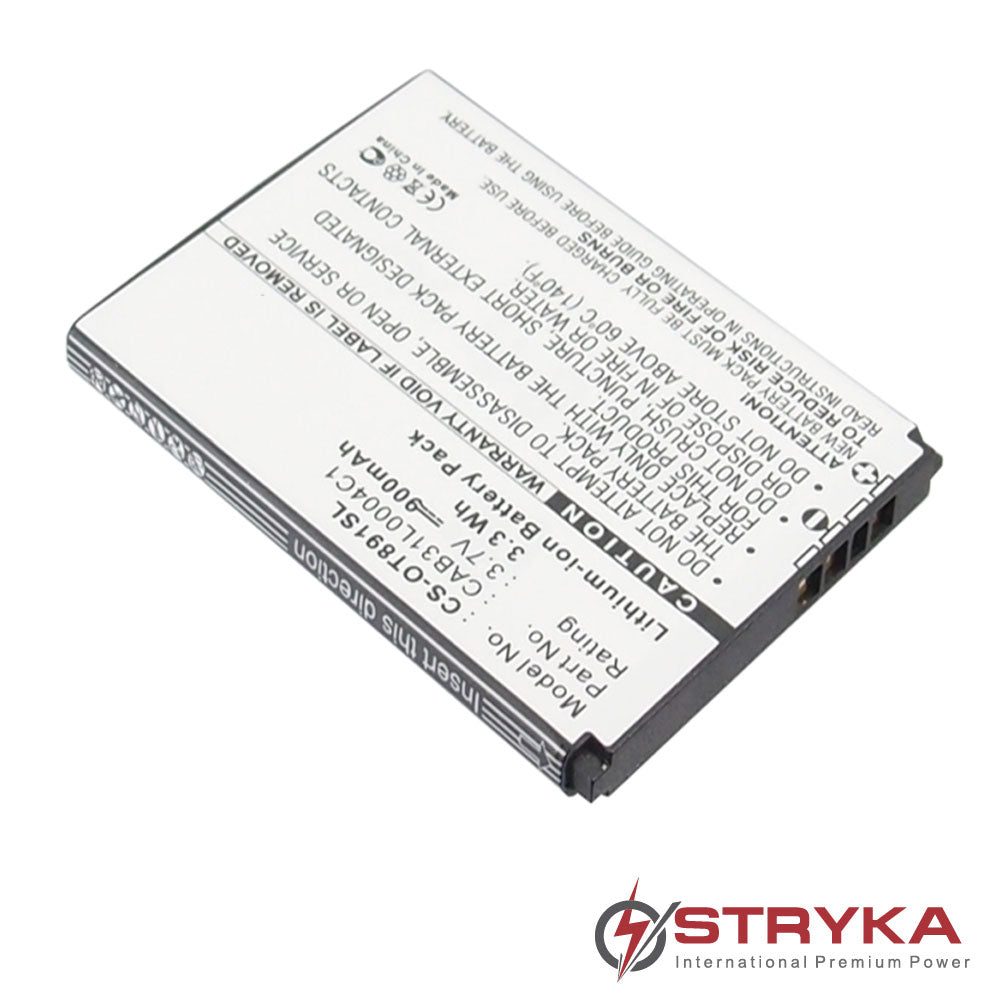 ALCATEL OT900 3.7V 900mAh Li-ion Battery Replacement - Compatible with Alcatel Phones | Long-Lasting Power for Daily Use, Travel & Emergency Backup