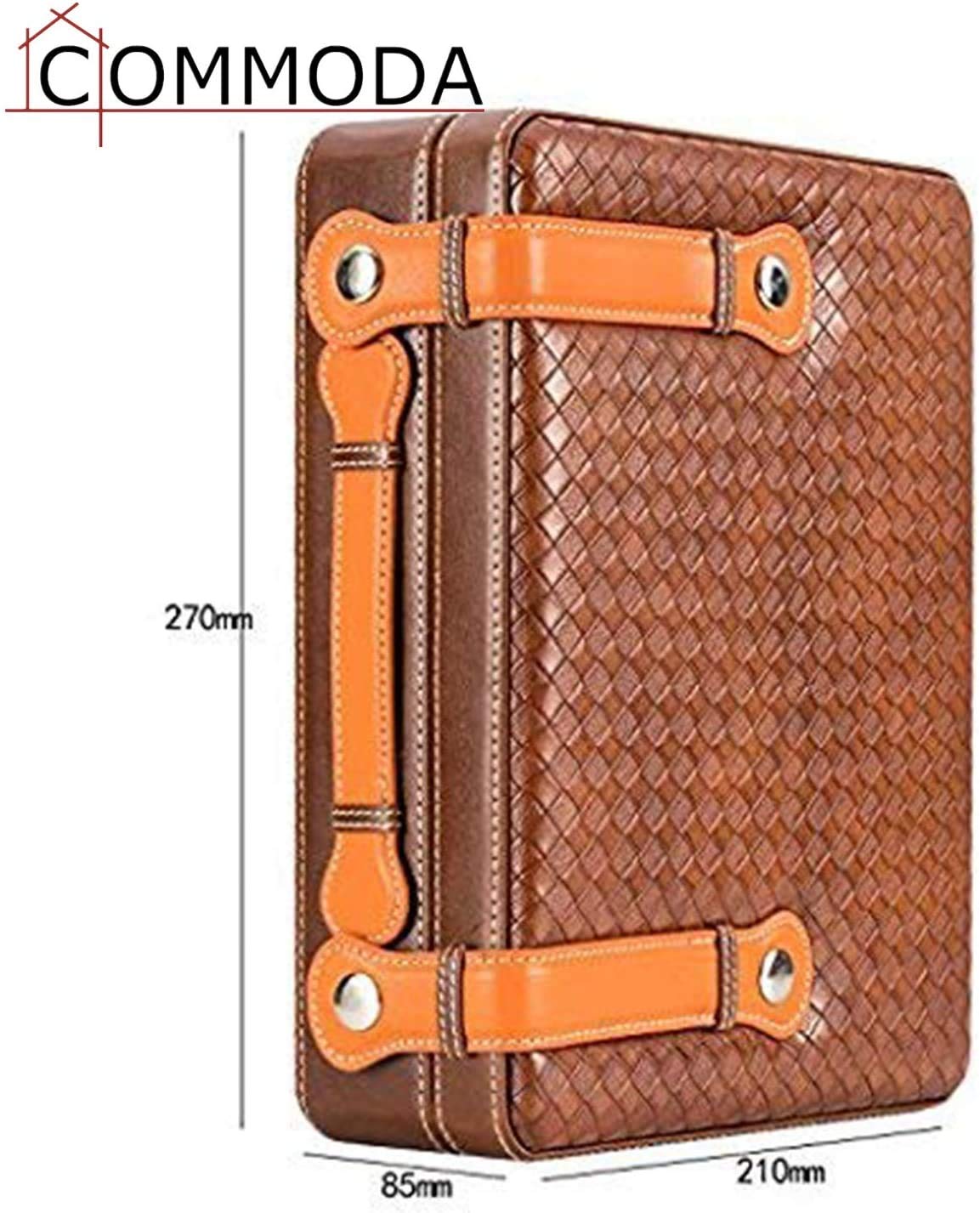 Premium Portable Genuine Leather Cigar Travel Case with Cedar Humidor - Wooden Cigar Box Set Includes Cutter Stand & Free Digital Hygrometer Thermometer - Perfect for Outdoor Travel, Gifts & Cigar Storage