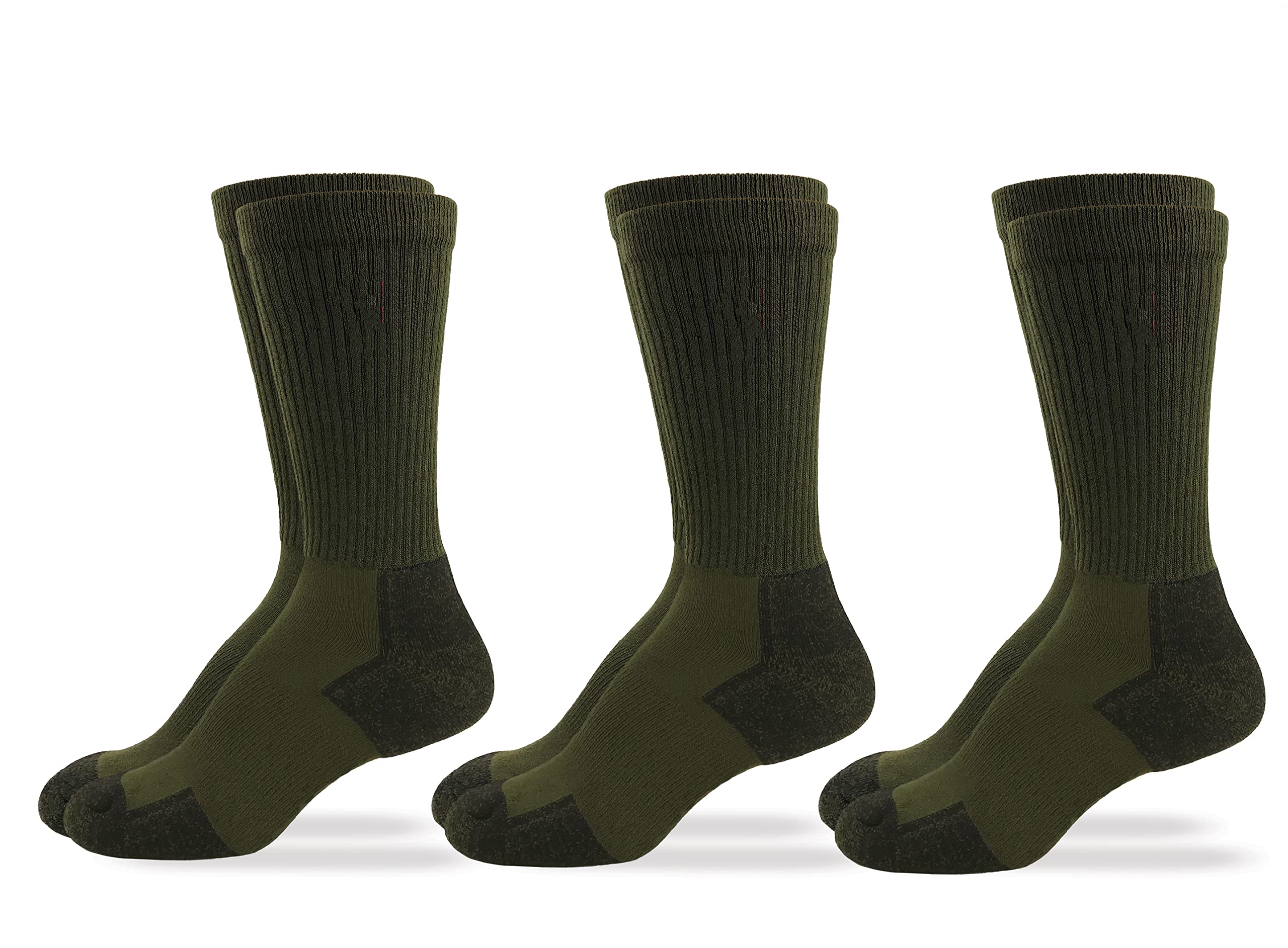 Men's Insect Shield Crew Socks - 3 Pair Pack | Mosquito & Tick Repellent Socks for Hiking, Camping & Outdoor Activities
