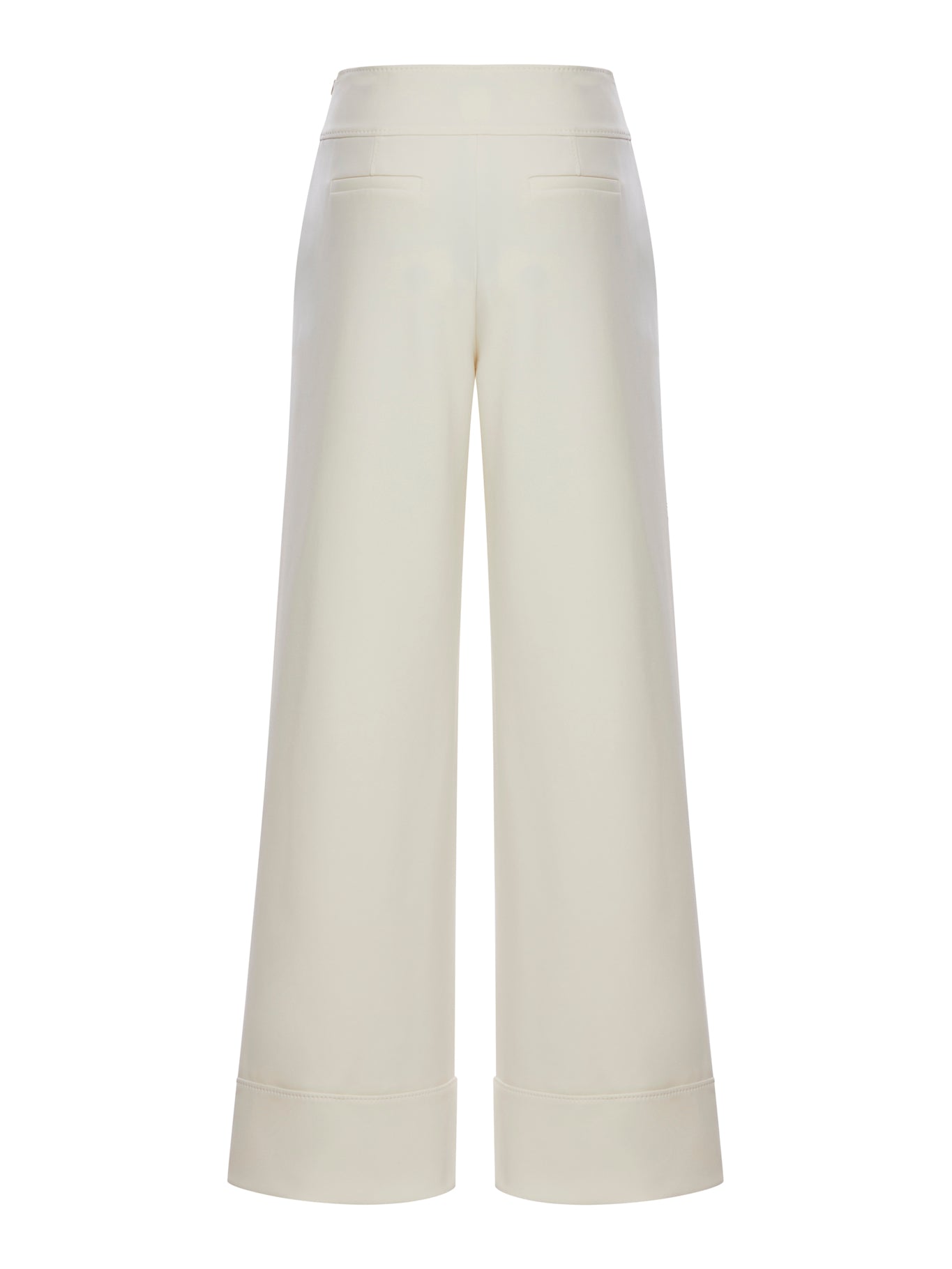 Flared Pants for Women - Stretchy Technical Jersey Fabric - High Waist Wide Leg Trousers for Work, Office & Casual Outfits