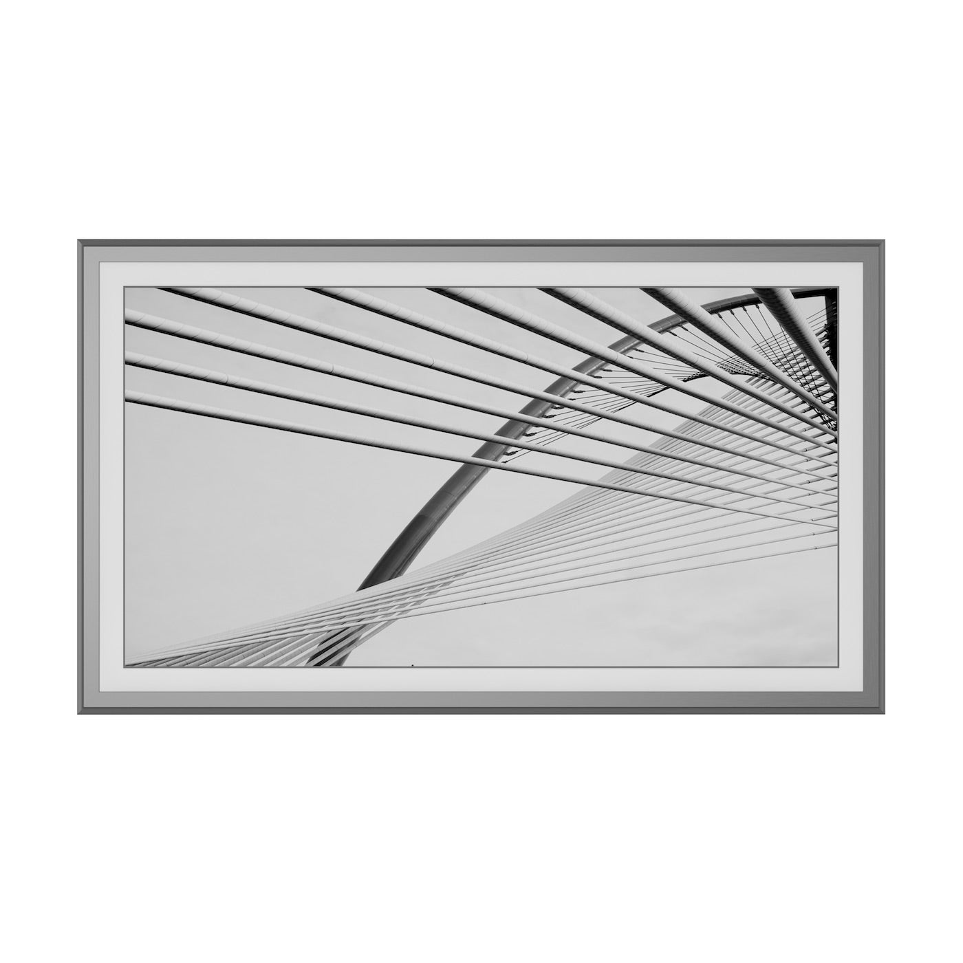 Samsung Frame TV Bezel - Graphite Alloy Scoop Replacement for 2017-2020 Models | Premium TV Accessory for Home Theater & Modern Living Room Decor