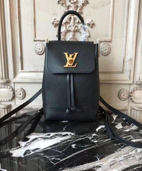 LV Lockme Backpack Mini Noir - Luxury Designer Handbag for Women | Perfect for Work, Travel & Everyday Use