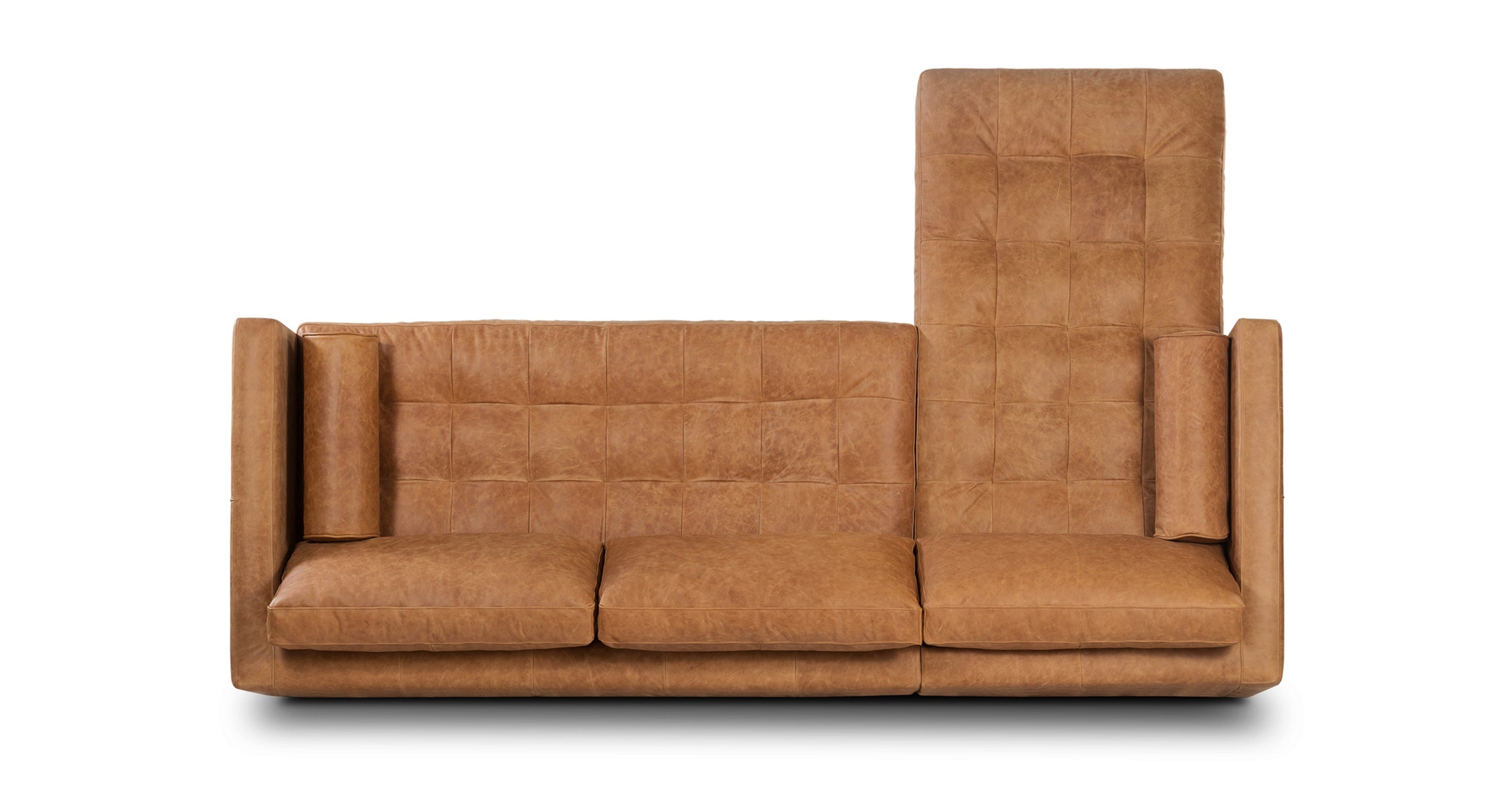 Napa Left Facing Sectional Sofa - Modern L-Shaped Couch with Reversible Chaise, Soft Fabric Upholstery for Living Room, Family Room & Home Theater Comfort