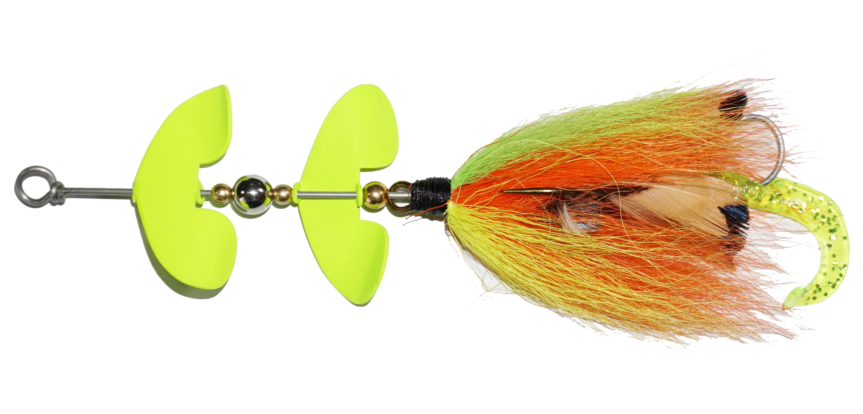 Premium Cat's Tails Topwater Buzz Bait - Weedless Surface Fishing Lure for Bass, Pike & Trout - Perfect for Morning & Evening Freshwater Fishing