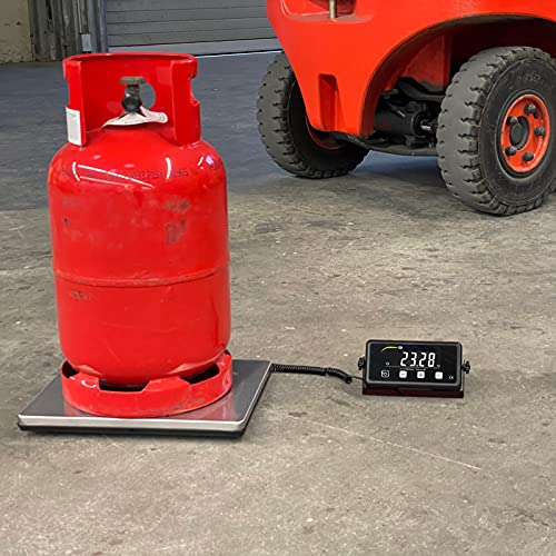 PCE-PB 75N Digital Inventory Scale with External Display - 165 lb Capacity for Warehouses, Shipping & Retail - Heavy Duty Industrial Platform Scale by PCE Instruments