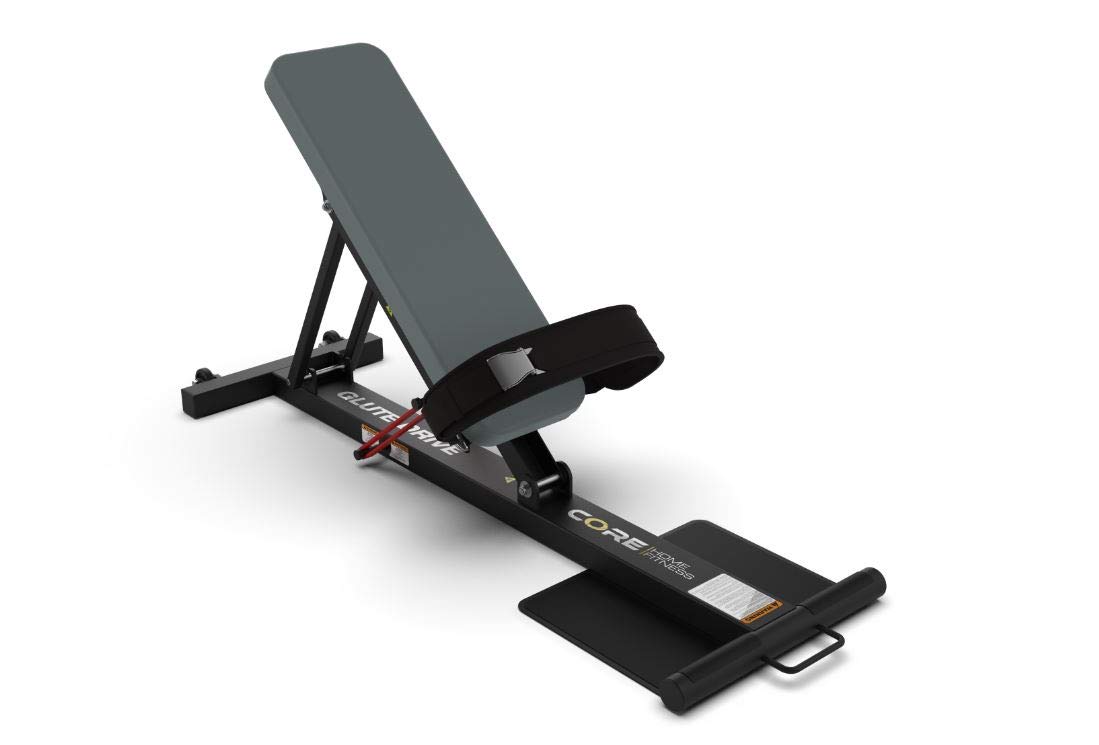 Core Home Fitness Adjustable Glute Drive Plus Workout Bench - Hip Thrust Machine for Glutes & Booty Training - Multi-Use Weightlifting Bench for Home Gym & Strength Training