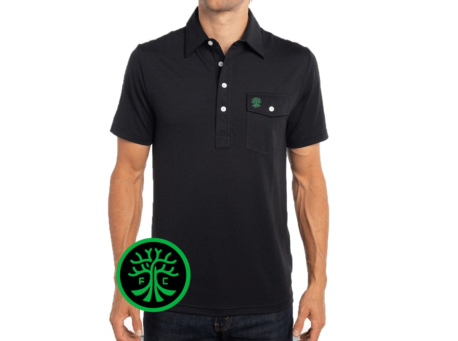 Austin FC Performance Players Shirt - Tree Black | Comfortable Soccer Jersey for Training & Match Days